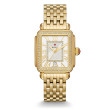 Michele Deco Madison Yellow Gold Diamond Silver Dial Watch