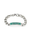Gucci Green Enamel Station Bracelet