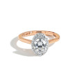 Tacori Inflori Oval Bloom Diamond Engagement Ring in Two-Tone