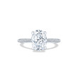 Tacori Oval Halfway French Pave Hidden Halo Engagement Ring Setting