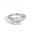 Tacori RoyalT Round Diamond Pavé Engagement Ring Setting