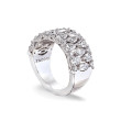 Tacori Classic Crescent RoyalT Geometric Diamond Wedding Band in 18K White Gold