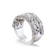 Tacori Classic Crescent RoyalT Marquise and Pear-Shaped Floral Diamond Wedding Band in Platinum