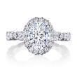 Tacori RoyalT HT2653OV Oval Double Diamond Bloom Engagement Ring Setting 