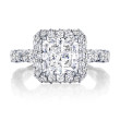 Tacori RoyalT HT2653PR Double Diamond Bloom Princess Cut Engagement Ring Setting 