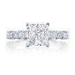 Tacori RoyalT HT2654PR Hidden Bloom Princess Cut Engagement Ring Setting 