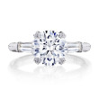 Tacori RoyalT HT2657RD Tapered Baguette Diamond Engagement Ring Setting 