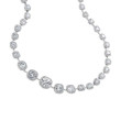 20.78ctw Platinum Cushion Pave Diamond Necklace