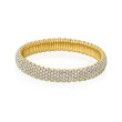 Yellow Gold Diamond Flex Bangle Bracelet