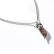 William Henry Silver Warrior King's Claw Bronze Necklace
