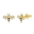 Diamond Bumble Bee Earrings