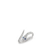 Diamond and Sapphire White Gold Snake Ring