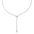 Fope Aria Adjustable Lariat Necklace in White Gold