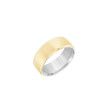 Goldman Two-Tone Low Domed Men's Wedding Band