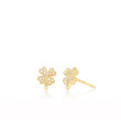 EF Collection Mini Clover Stud Earrings