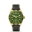 TUDOR Black Bay Fifty-Eight 18K Gold with Green Dial and Alligator Strap - 39mm M79018V-0001 Watch Upright