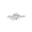 Quilted Thin Engagement Ring - 3 Carat