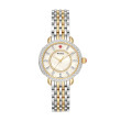 Michele Sidney Classic Steel and Gold Watch - 33mm front view