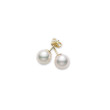 Mikimoto 6.5mm Akoya Pearl Yellow Gold Stud Earrings