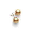 Mikimoto Golden South Sea Pearl Stud Earrings - Yellow Gold