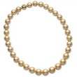 Mikimoto Golden South Sea Pearl Yellow Gold 16" Strand Necklace with Diamond Ball