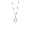 Mikimoto White South Sea Pearl & Diamond Pendant