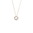 Mikimoto Cherry Blossom Akoya Pearl Diamond Pendant Necklace in Rose Gold