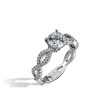 Simon G MR1596 Fabled Pave Criss-Cross Engagement Setting