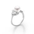 Mikimoto Pearl & Diamond Ring 