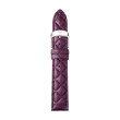 Michele 16mm Violet Quilted Leather Strap