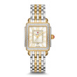 Michele Two-Tone Deco Madison Mid Diamond Bezel Watch on a Bracelet