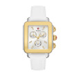 Michele Deco Sport Gold-Tone Chronograph Silicone Watch