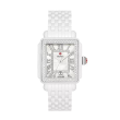 Michele Deco Madison White Ceramic Diamond Watch