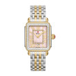 Michele Deco Madison Peony Dial Two-Tone Watch