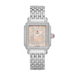Michele Deco Madison Apricot Dial Stainless Steel Watch