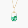 Moritz Glik Ten Fourteen Emerald Shaker Necklace