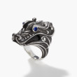 John Hardy Legends Naga Reticulated Blue Sapphire Dragon Ring