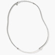 John Hardy Classic Mini Silver Chain and Pearl Adjustable Necklace