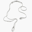 John Hardy Asli Classic Silver Link Layer Chain Sautoir Necklace 