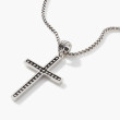 John Hardy Silver Jawan Cross Pendant Classic Chain Necklace