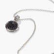 John Hardy Bamboo Small Round Pave Black Sapphire Necklace