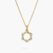 John Hardy Classic Chain 18k Gold Diamond Star of David Pendant Necklace