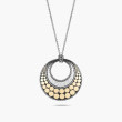 John Hardy Dot Two Tone Circle Necklace front view