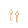 Jaipur Link Yellow Gold Diamond Double Drop Earrings Front