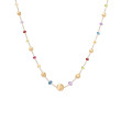 Marco Bicego Yellow Gold Africa Color Mixed Gemstone Station Necklace