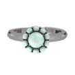 Color My Life Opal Ring in White Gold