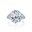 7ct oval diamond ring GIA Certified