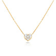 Carbon & Hyde Diamond Yellow Gold Heart Choker Necklace