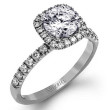 Simon G MR2132 Passion Halo Engagement Setting in White
