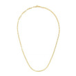 Dainty Paper Clip Link Necklace in Yellow Gold - 2.1mm